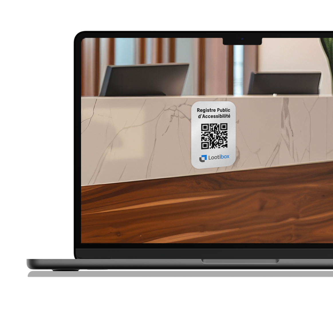 Accessibilité des bâtiments : QR Code registre public d'accessibilité
